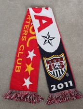 USA SOCCER Football Scarf  SUPPORTERS CLUB 2011 by Ruffneck