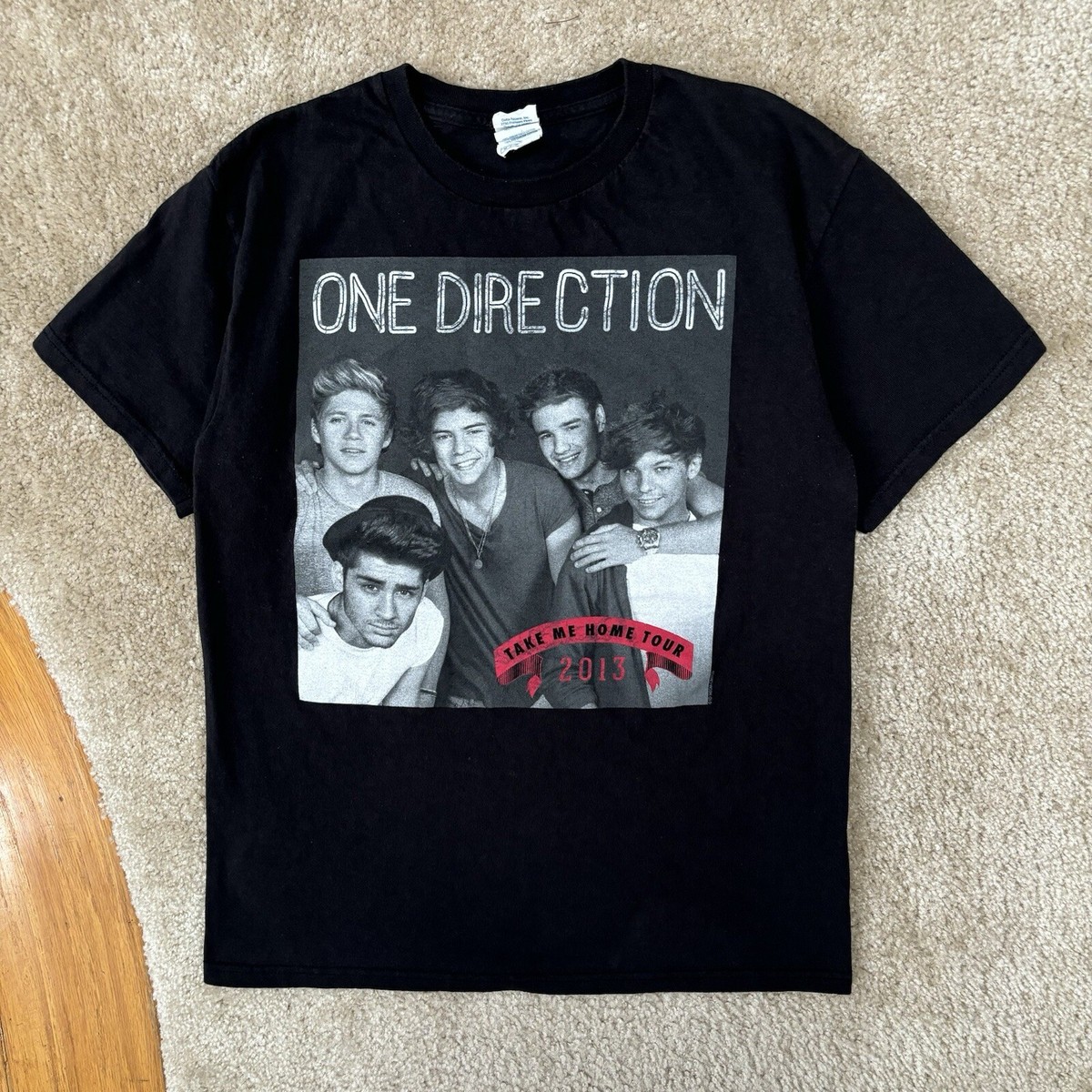 T-shirt One Direction 'Take Me Home' – Unisex, Cotone, Taglie S-5XL, Bianca