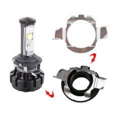 2Pcs H7 LED Headlight Bulb Holder Retainers Adapter For Benz BMW Audi VW Buick