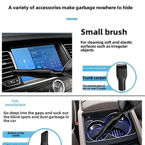 Portable Car Vacuum Cleaner – Compact, Powerful Suction for Dust, Corners & Crev - Picture 5 of 7