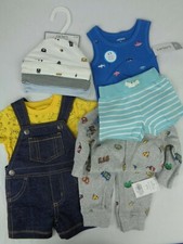 Carter's Lot of 4 Items 3Months 8 Pieces Total Shirt Shorts Hats NEW NWT