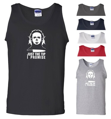 Just The Tip Weste Halloween Horror Grusel Gesichtsmaske Kürbis Hexe Männer Tank Top