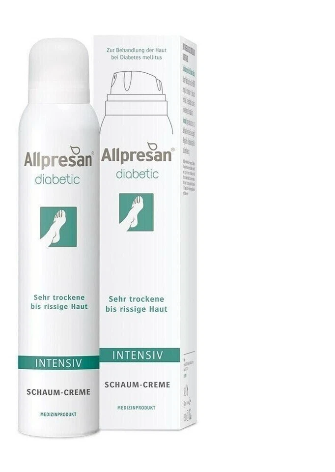 2 x Allpresan diabetic INTENSIV Schaum Creme 200 ml / mit Urea