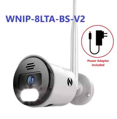 Night Owl 4K WNIP-8LTA-BS-V2 Add On WiFi Security Camera White - NEW IN OPEN BOX