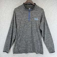 UCLA Bruins Colosseum Mens Pullover Shirt Lightweight Size Large Gray 1/4 Zip