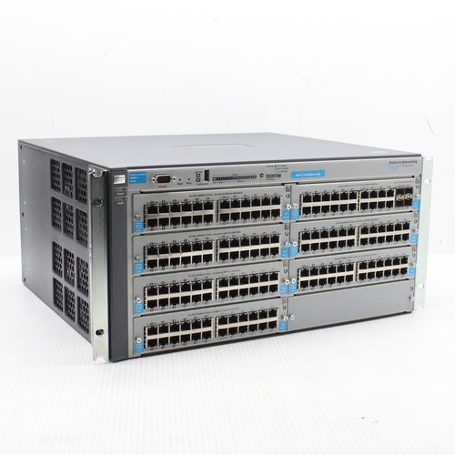 Châssis commutateur HP ProCurve 4208v1 J8773A avec modules J8768A J9033A Gigabit - Photo 3/13