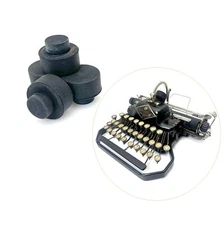 x4 New Rubber Feet for Blickensderfer No.9 Typewriter Part Replacement Vtg