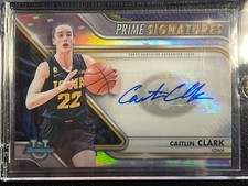 2022-2023 Bowman University . CAITLIN CLARK . Prime Signatures  PCS-CC  /50 Auto