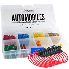 Mini Fuse Kit 12V Inline Automotive Fuse Holders 14AWG - 120 Assorted ATM/APM