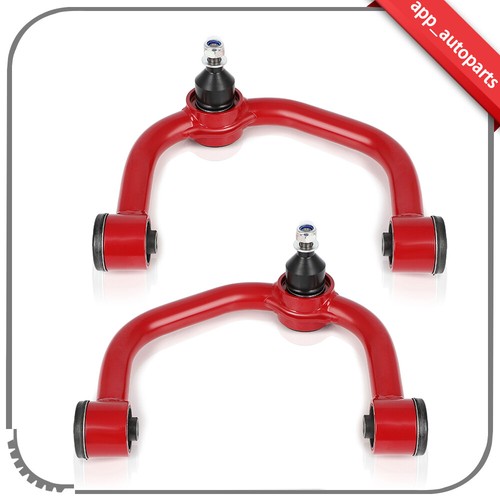 Front Upper Control Arms Fits Ford F-150 2004-2019 2-4" Lift Red Adjustable - Picture 2 of 10