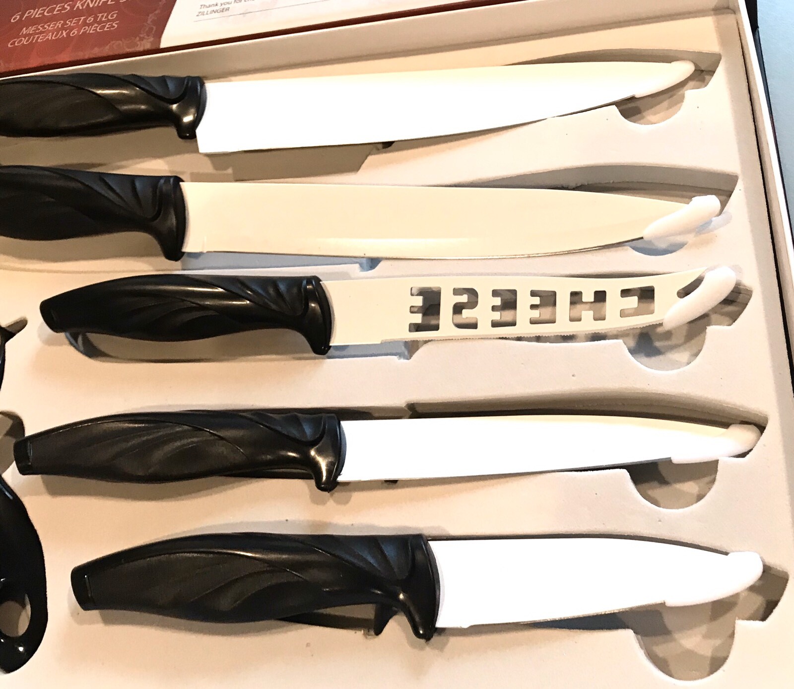 Set 6 Zillinger Switzerland Table Kitchen Knife Knives Presentation