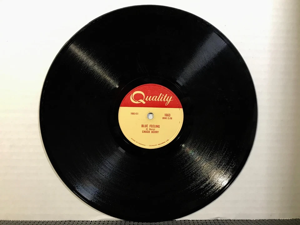 CHUCK BERRY Rock And Roll Music / Blue Feeling QUALITY RECORDS 1957 10” 78 RPM - Image 4 of 4