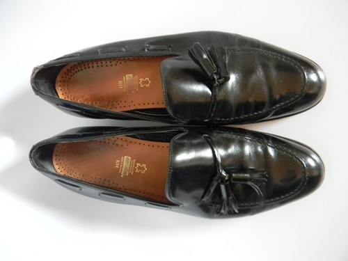Miltonian Mens Black Leather Dress Shoes with Tassels Size 11c Made in Germany - Picture 3 of 10
