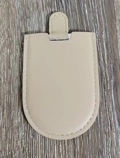 Delvaux Leather & Metal Bag Charm Fob Hang Tag Blank - NOT Engraved/Monogrammed