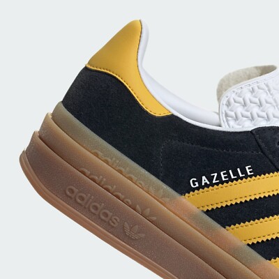 Adidas Women's Gazelle Bold Sneakers Shoes Core Black/Bold Gold IE0422 US  4-10 | eBay