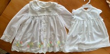 Vintage 80s 2-piece Dress Topper By Peaches N Cream sz 4T Dotted Swiss