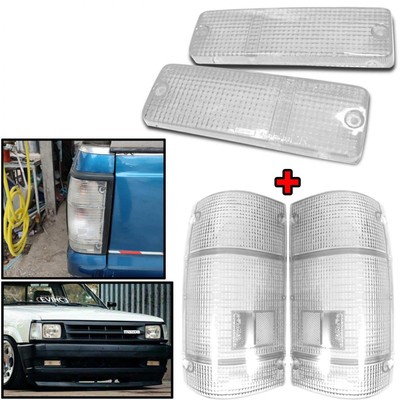 Front Bumper Tail Light Clear Lens Set For Mazda B2000 B2200 B2600 1985-98