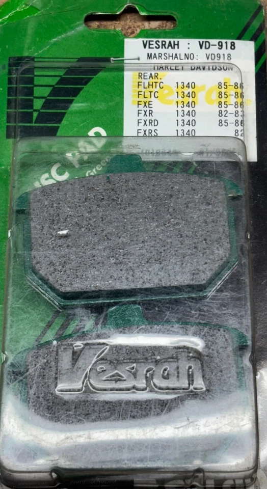 Pastillas de freno VESRAH Harley-Davidson Electra Glide Low Glide Heritage Softail Sport Foto 4 de 4