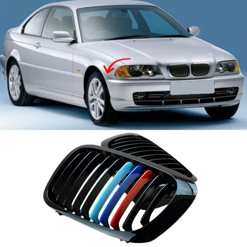 Kidney Grille Grill for BMW E46 M3 200006 E46 3series 2DR 19992003 Prefacelift eBay