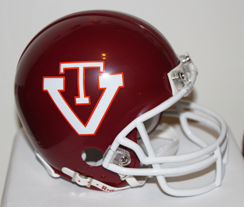 1978 82 Virginia Tech Hokies Custom Riddell Mini Helmet