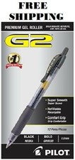 Pilot G2 Bold 10 Mm Black Gel Ink Pen Office Supply 1 Dozen 31256