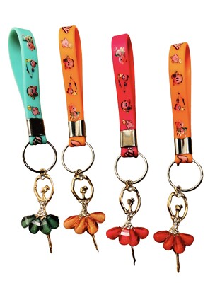 Silicon Ballerina Key Chain Multiple Colors Available