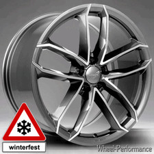 18 Zoll W33 Felgen 8x18 5x112 ET45 platin grau poliert für Mercedes