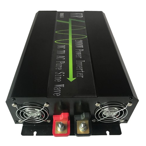 Inversor de potencia de onda sinusoidal pura 2000 W 4000 W 12V/24V/48V a 120V/220V LCD USB USB - Imagen 8 de 15
