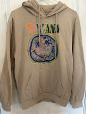 NIRVANA Hoodie Adult Small Happy Smile Face Thin Pullover