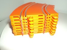 Hot Wheels Zero Gravity Track Lot 83162 8 Pc. Orange Dual Lane Slot Track
