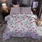 Gentle red kapok3D Print Duvet Quilt Doona Covers Pillow Case Bedding Sets