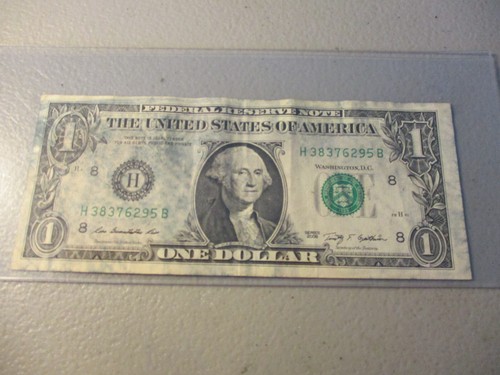 2009 dollar BILL Federal Reserve Error Note Ink Smear on front and back - Picture 2 of 5
