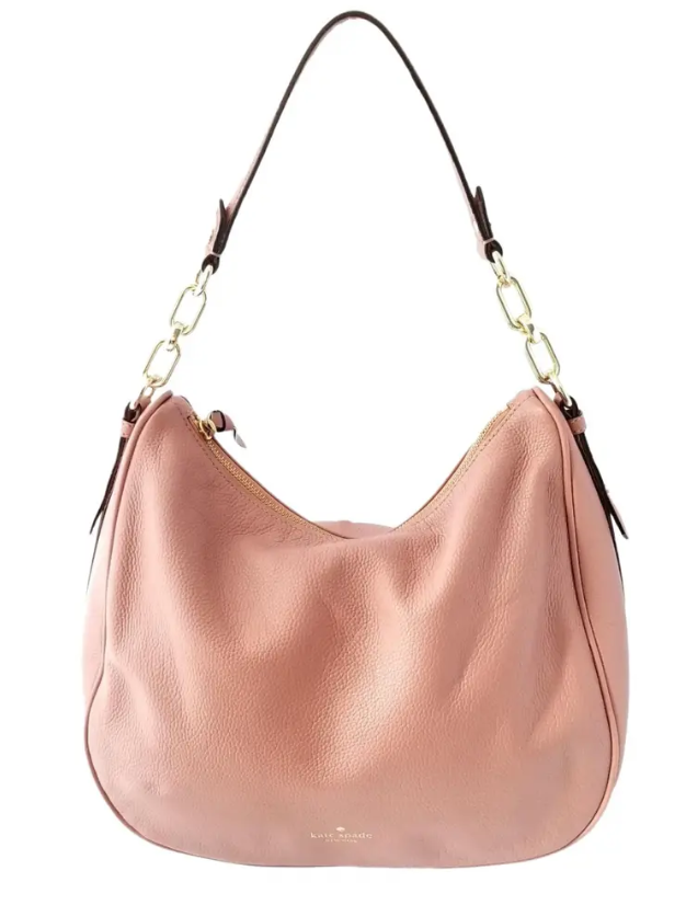 Kate Spade Pink Leather Zip Top Closure Hobo/Shoulder Bag