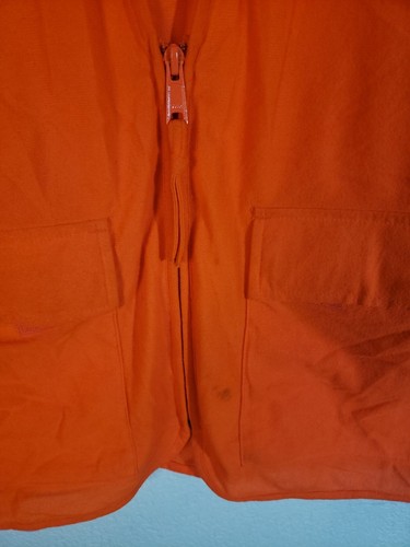 Gamehide Hunting Vest Adult Size Large Zipper Pockets Orange Logo - Picture 4 of 8