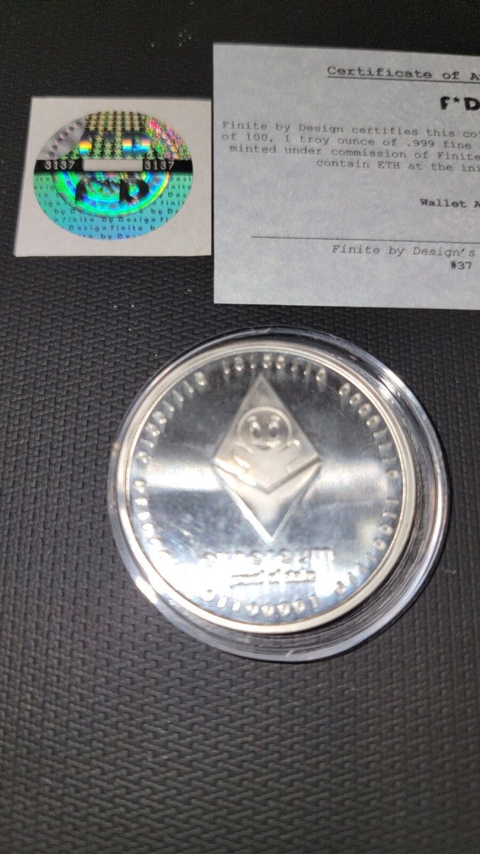 Finite by Design Ethereum Casper Coin | eBay