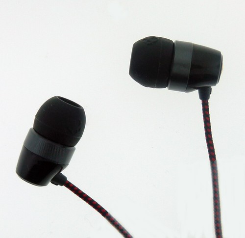 Cinque set di auricolari Skullcandy Paul Frank Riot 11 mm neri nuovi - Foto 1 di 4