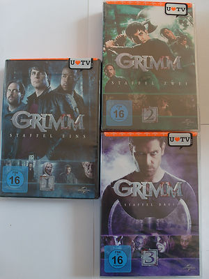 Grimm - Staffel 1 + 2 + 3 Sammlung - Mystery Crime, 66 Episoden, David Giuntoli