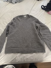 ZARA Men's Gray Knit Pullover Sweater Crew Neck Long Sleeve Size L