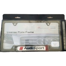 Audi Sport License Plate Frame Black Pearl 8k0 071 801 Discontinued Part Rare Audi Sport License Plate Frame Black Pearl 8k0 071 801 Discontinued Part Rare