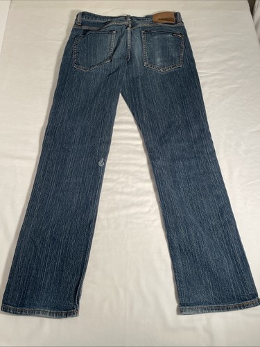Volcom Solver Modern Straight Men's Jeans Denim Sz 30 - Picture 2 of 14