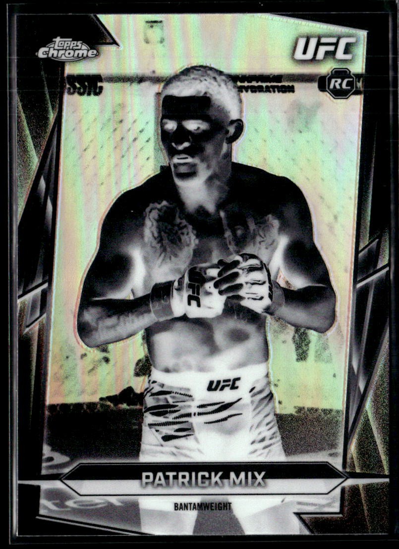Patrick Mix 2026 Topps Chrome UFC #9 Negative Refractor RC CC-A4-0025