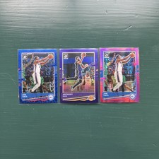 Anthony Davis 3 Card Lot Holo Pink, Purple Lakers, Blue Velocity 