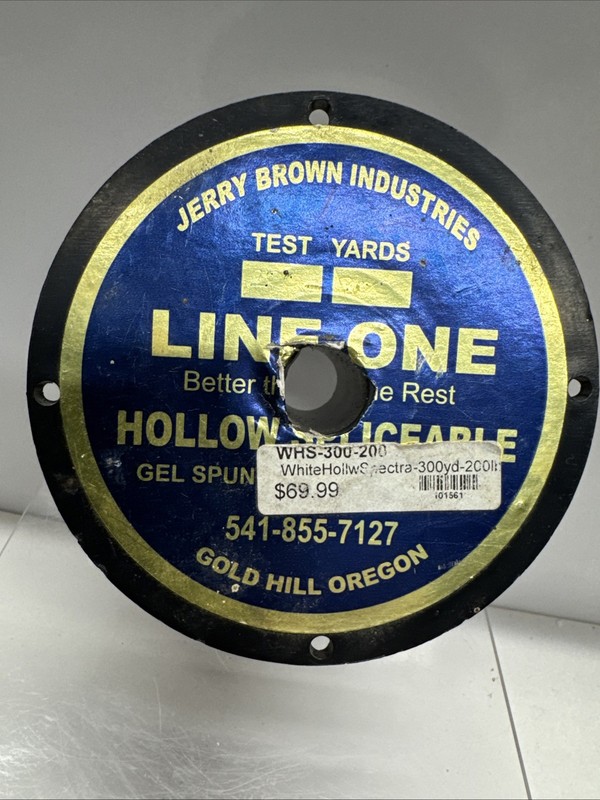 Jerry Brown 200# 300 yds Hollow Spliceble Braided Line Spectra Fiber White-used