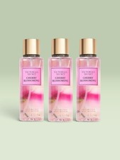 Victoria's Secret CHERRY BLOSSOMING Fragrance Mist  8.4 fl.oz.  Lot of 3 