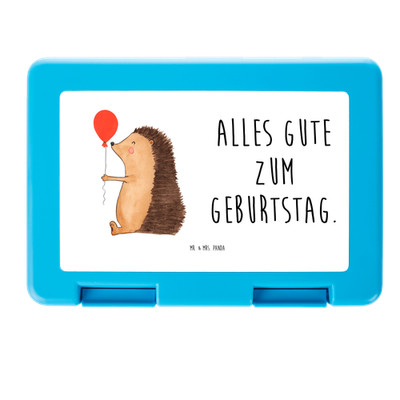 Bento Box Igel Luftballon - Geschenk Bentobox Vesperbüchse Snackbox Lunchbox