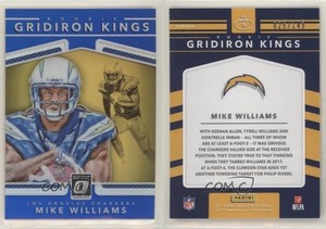 2017 Donruss Optic Rookie Gridiron Kings Blue Prizm /149 Mike Williams #18 RC