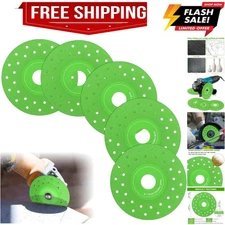5 Pcs Rock Slab Grinding Disc, 4.5 Inch Glass Cutting Disc for Angle Grinder,...