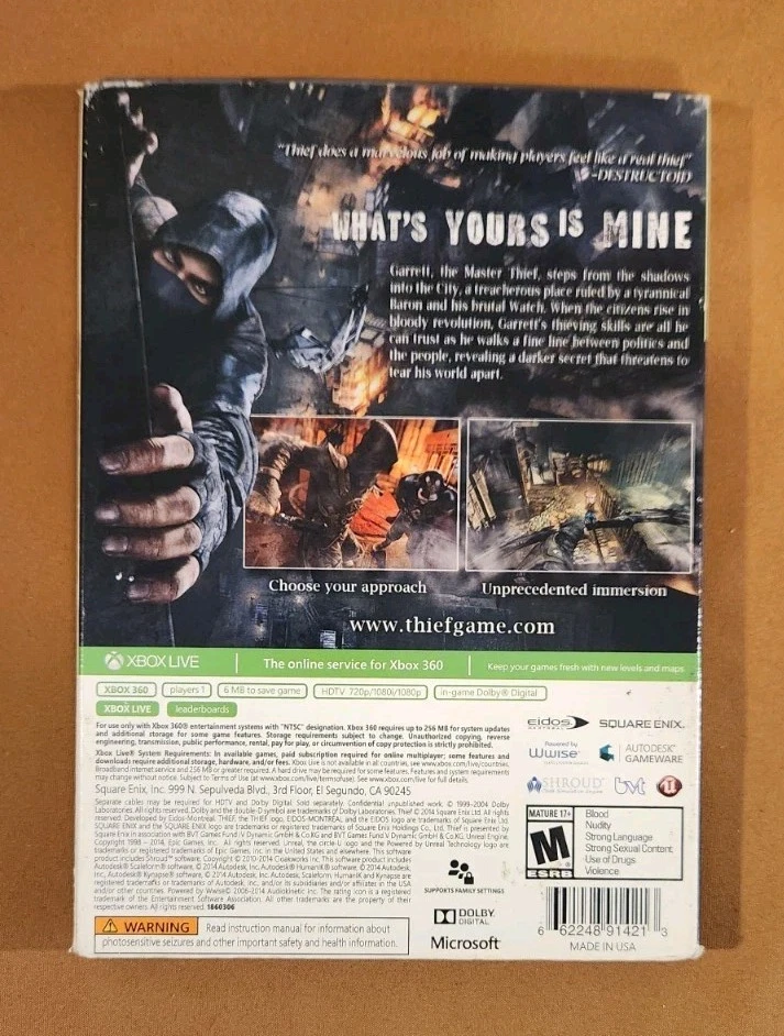 Thief Steelbook | Xbox 360 | Very Clean - Image 2 of 4