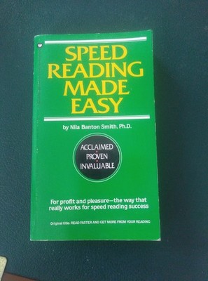 Speed Reading Made Easy by Nila Banton Smith PhD Vintage Paperback