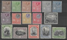 MALTA 1930 POSTAGE AND REVENUE SET TO 5/- MH.  SG. 193 - 208.   (D951)